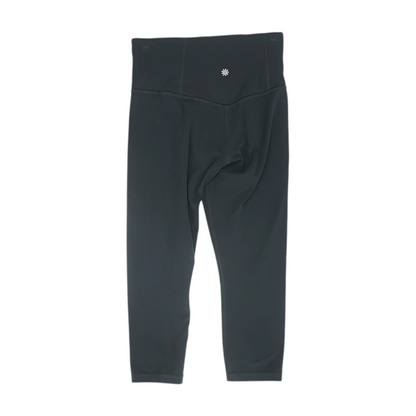 Black Solid Capris