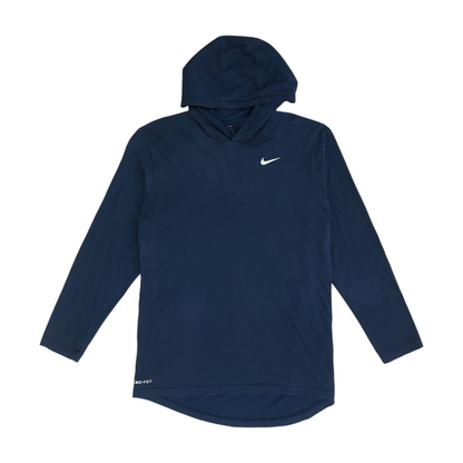 Navy Solid Hoodie Pullover