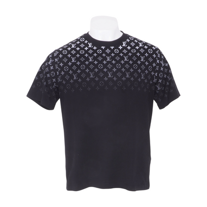 Black Gradient Cotton T-Shirt
