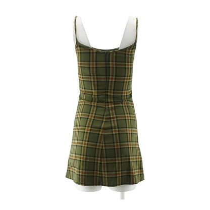 Green Plaid Mini Dress