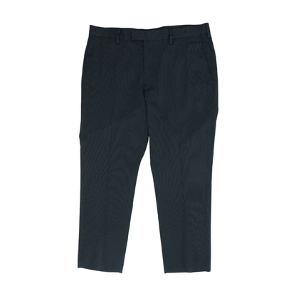 Black Striped Regular Pants