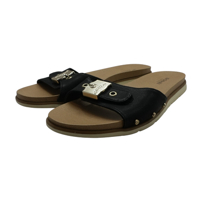Black Flat Sandals