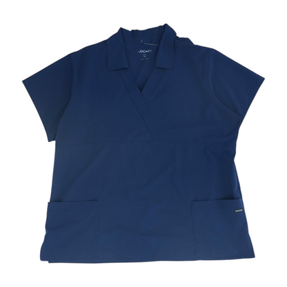 Navy Plus Scrub Top