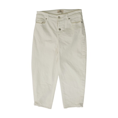 White Solid Chino Shorts