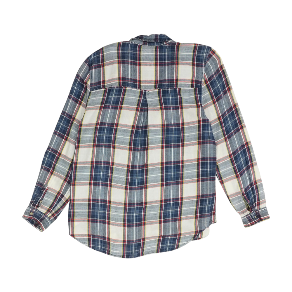 Navy Plaid Button Down