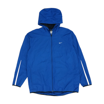 Blue Solid Rain Jacket