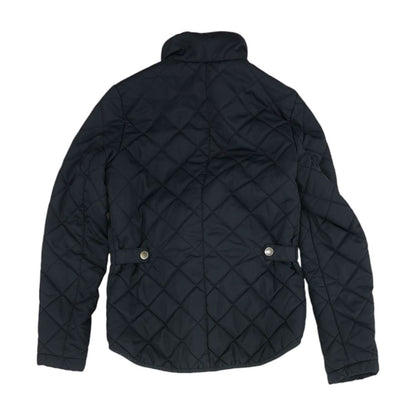 Navy Solid Puffer Jacket