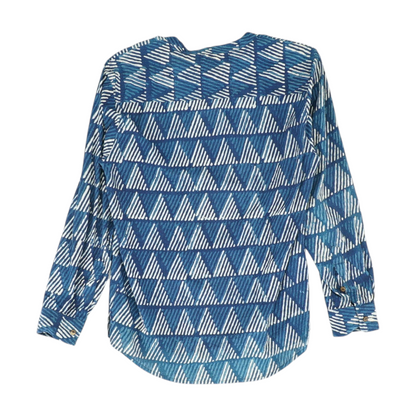 Blue Geometric Blouse