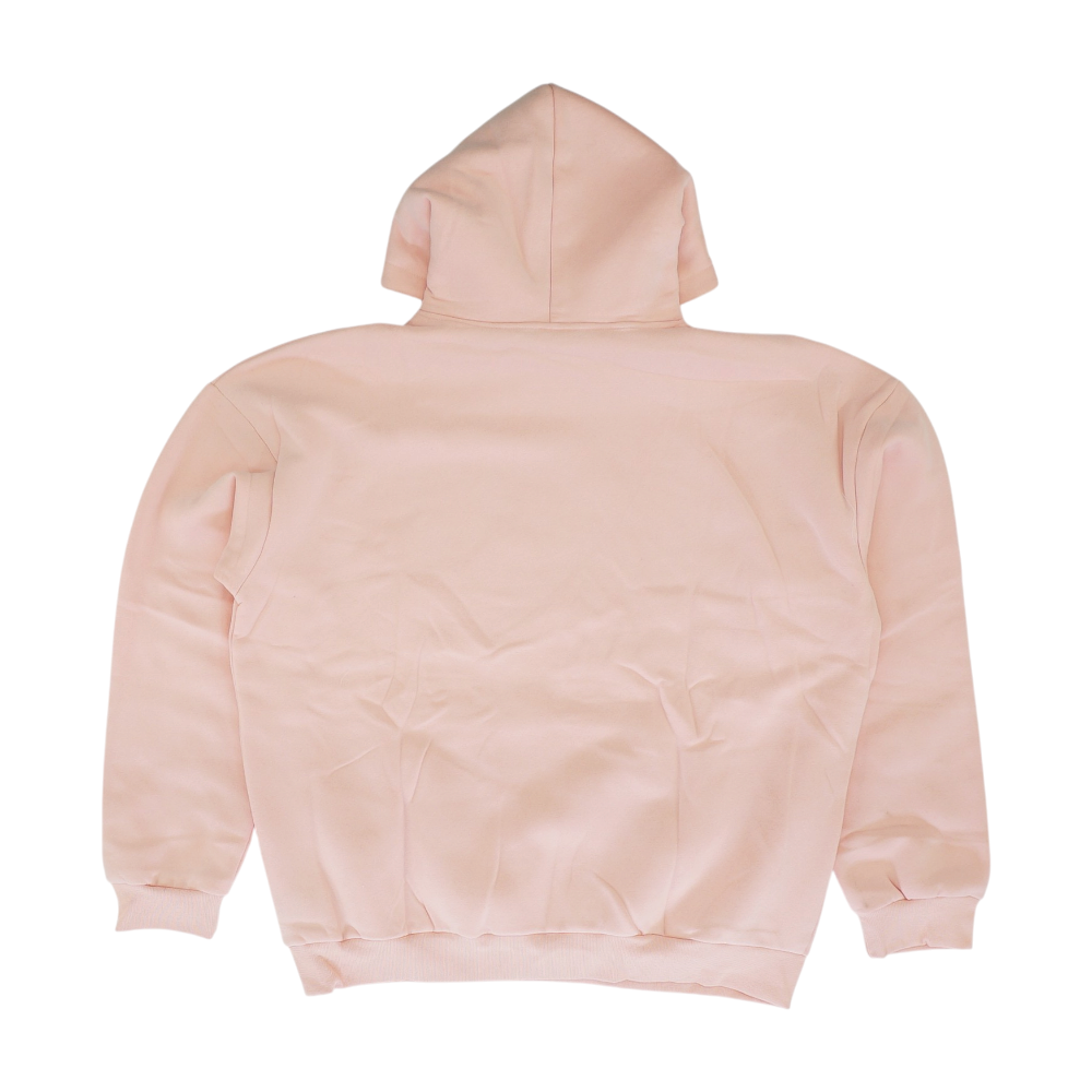 Pink Solid Hoodie Pullover