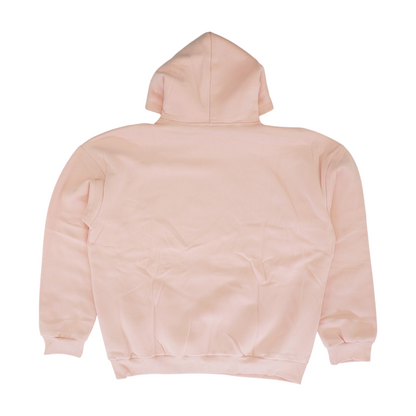 Pink Solid Hoodie Pullover