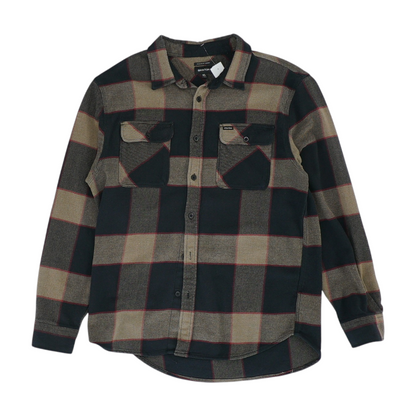 Brown Plaid Flannel Button Down