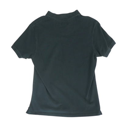 Black Solid Short Sleeve Polo
