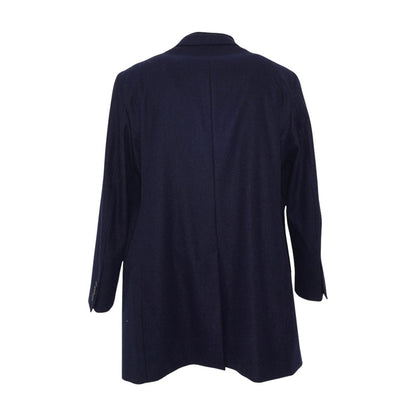 Navy Delroy Wool Topcoat