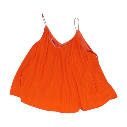 Red Solid Sleeveless Blouse