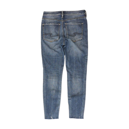 Blue Solid Jeans