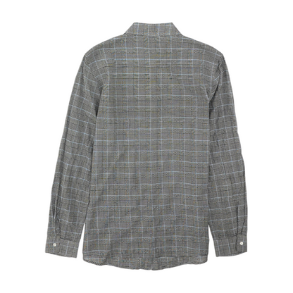 Black Check Button Down