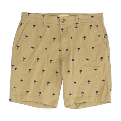 Khaki Print Chino Shorts