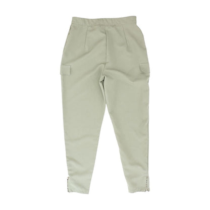 Green Solid Pants