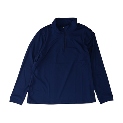 Navy Solid 1/4 Zip Pullover