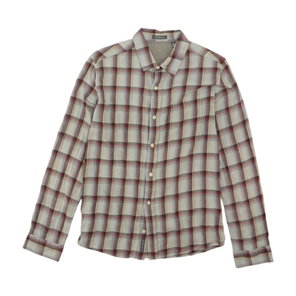 Gray Check Long Sleeve Button Down