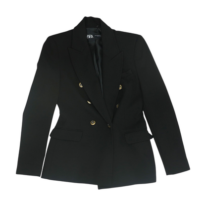 Black Solid Blazer