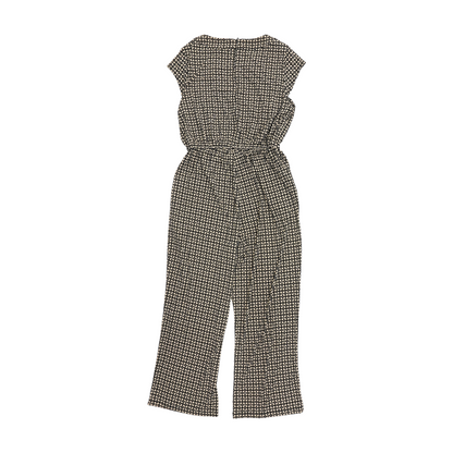 Beige Petite Geometric Jumpsuit