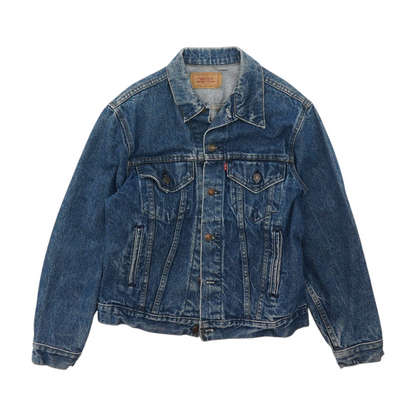 Blue Solid Denim Jacket