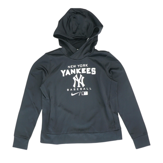 Black New York Yankees Solid Hoodie Pullover
