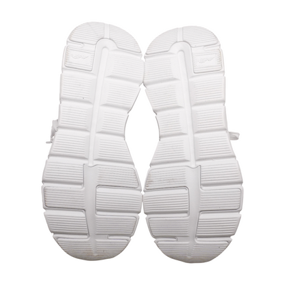 White Low-Top Athletic Shoes