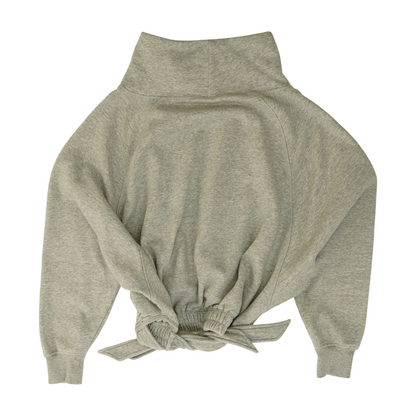 Gray Solid Sweatshirt Pullover