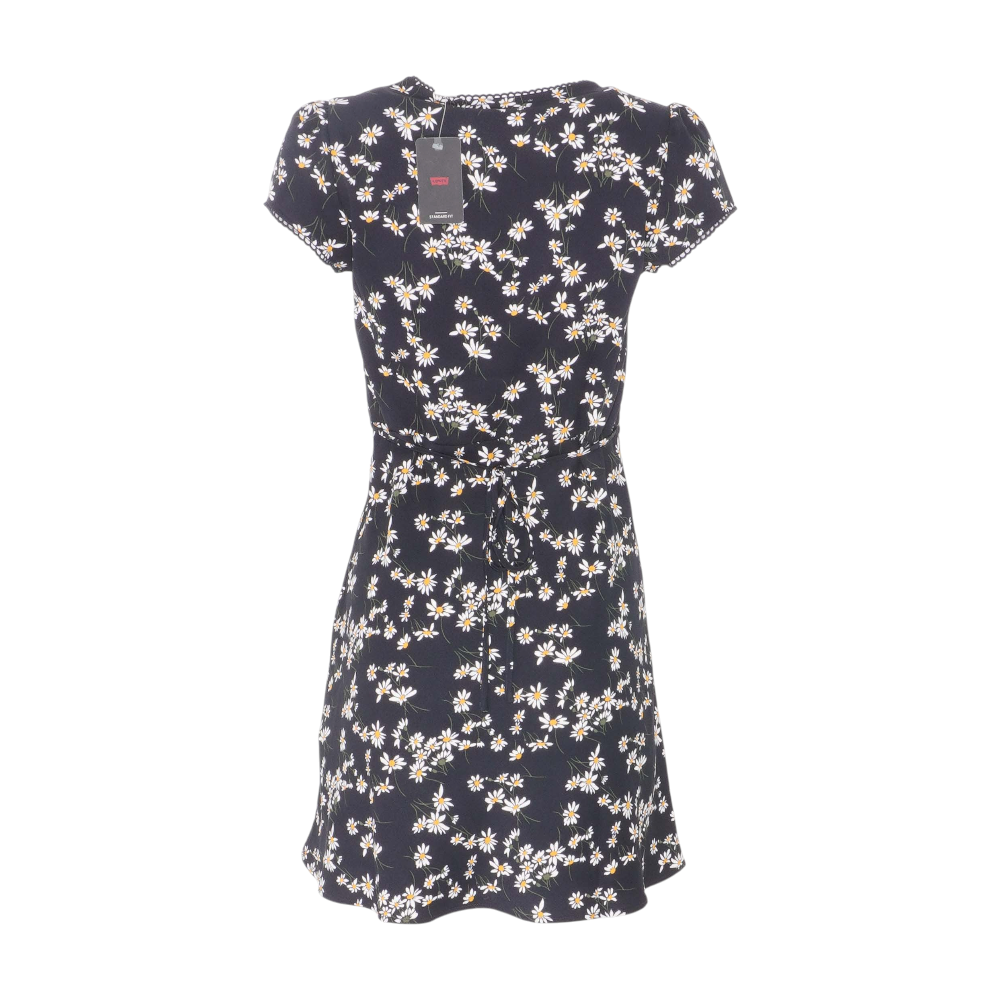 Levi's Black Floral Mini Dress – Image 2