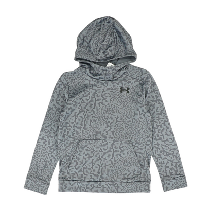 Gray Abstract Hoodie Pullover