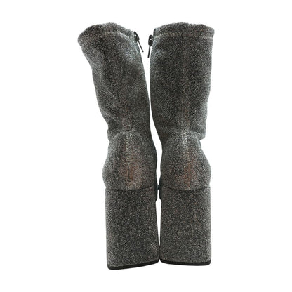 Silver Ankle Boots