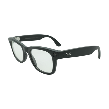 Black Wayfarer Smart Glasses