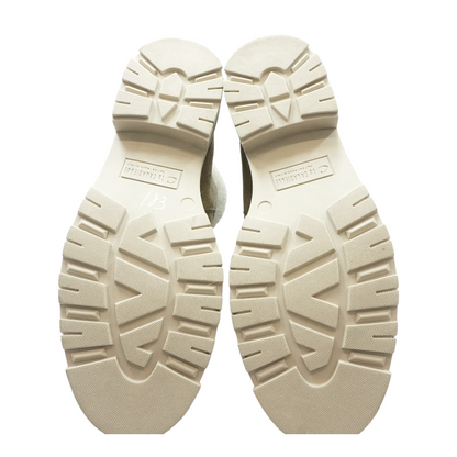 Gray Dwayne Shearling-Lined Suede Bootie