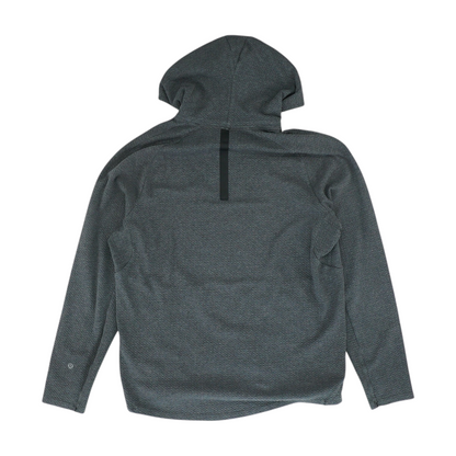 Gray Solid Hoodie Pullover