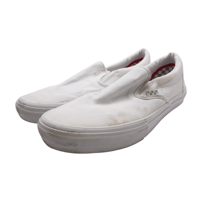 White Slip-On Athletic Shoes