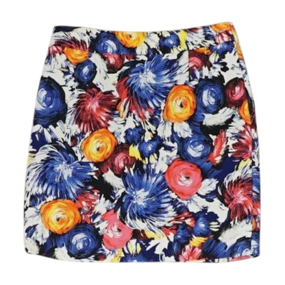 Multi Floral Mini Skirt