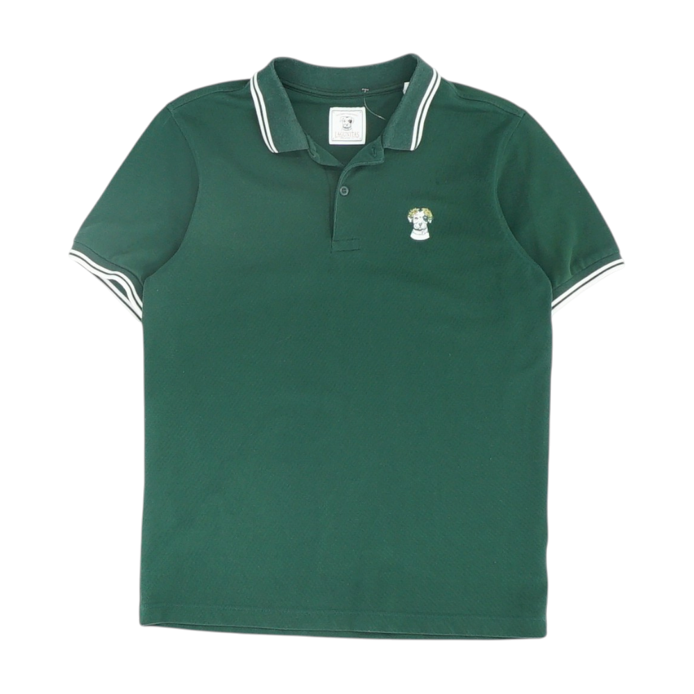 Green Solid Short Sleeve Polo