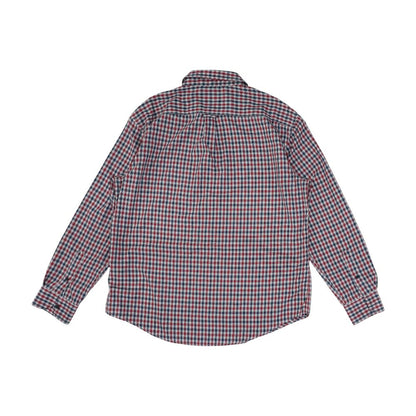 Red Plaid Long Sleeve Button Down