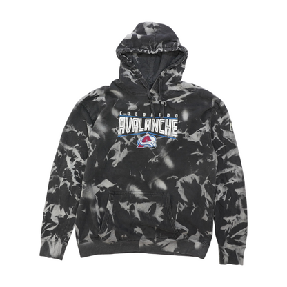 Gray Colorado Avalanche Tie-Dye Hoodie Pullover