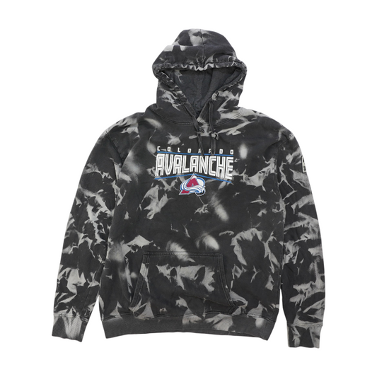 Gray Colorado Avalanche Tie-Dye Hoodie Pullover