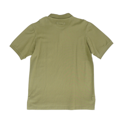 Green Solid Short Sleeve Polo