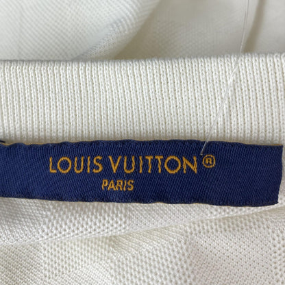 Ivory Damier Signature Cotton Pique T-Shirt