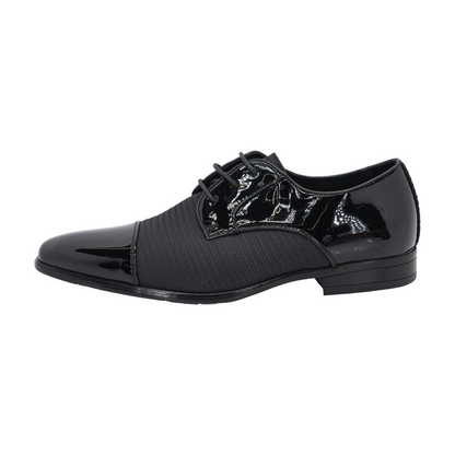 Black Lace-Up Dress Shoes