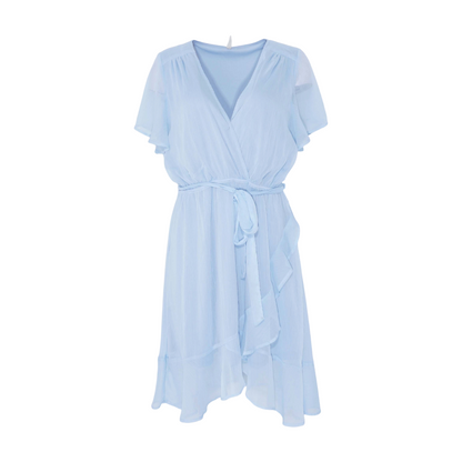 Blue Plus Midi Dress