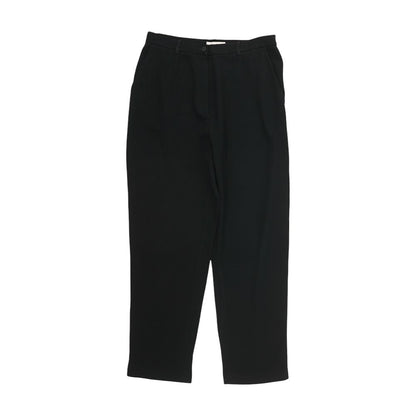 Vintage Black Solid Dress Pants