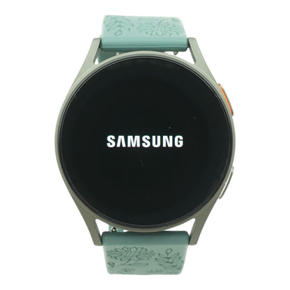 40mm Galaxy Watch7 Gray Smartwatch Green Band S/M