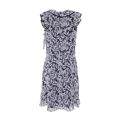 Black Floral Midi Dress