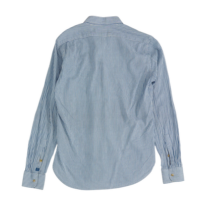 Blue Striped Long Sleeve Button Down